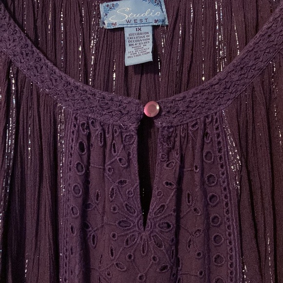 NWT Studio West Womens Blouse - Picture 3 of 4